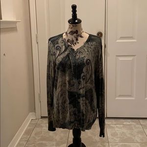 Coldwater creek zip up sweater